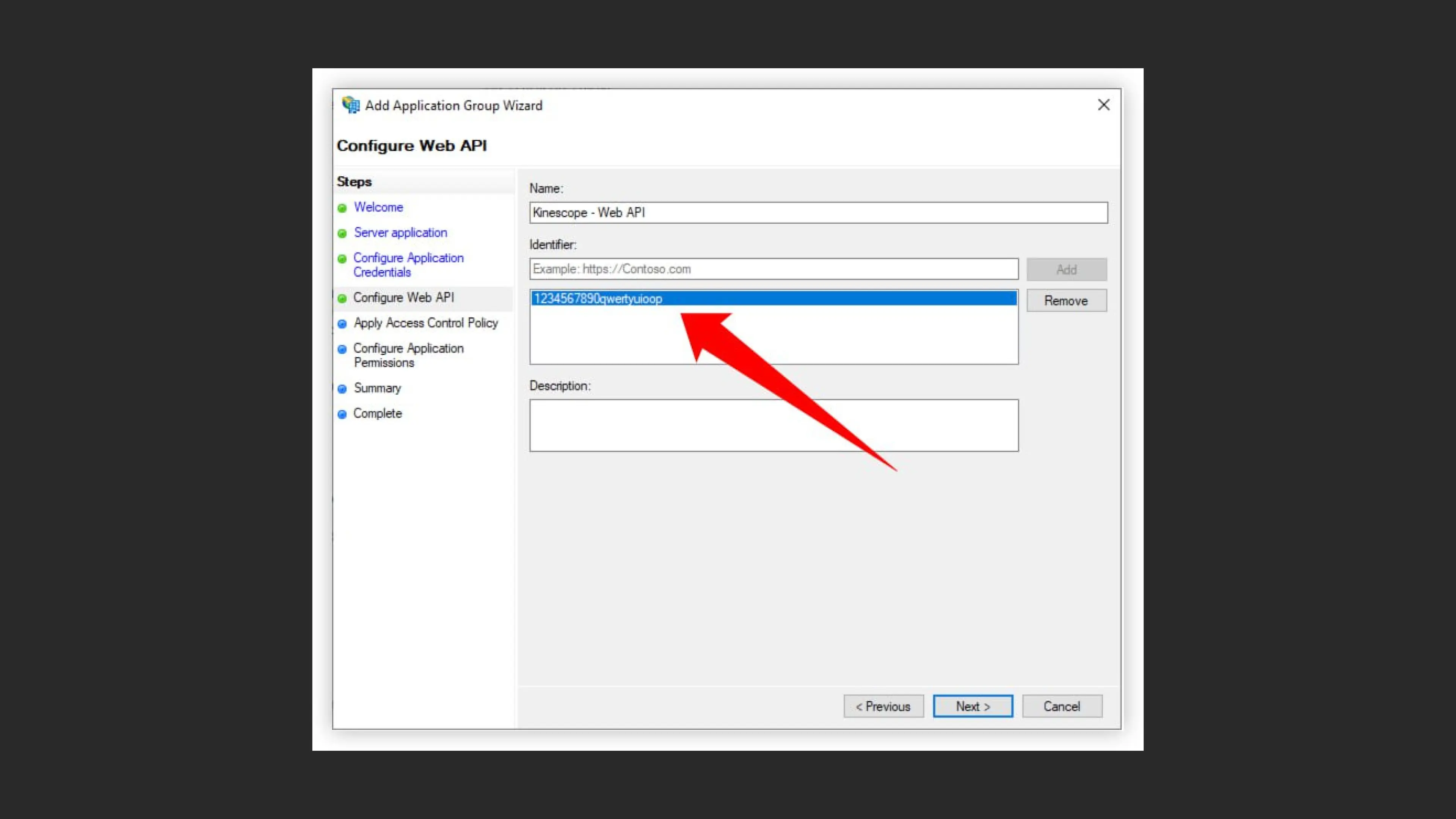 Настройка Web API в AD FS